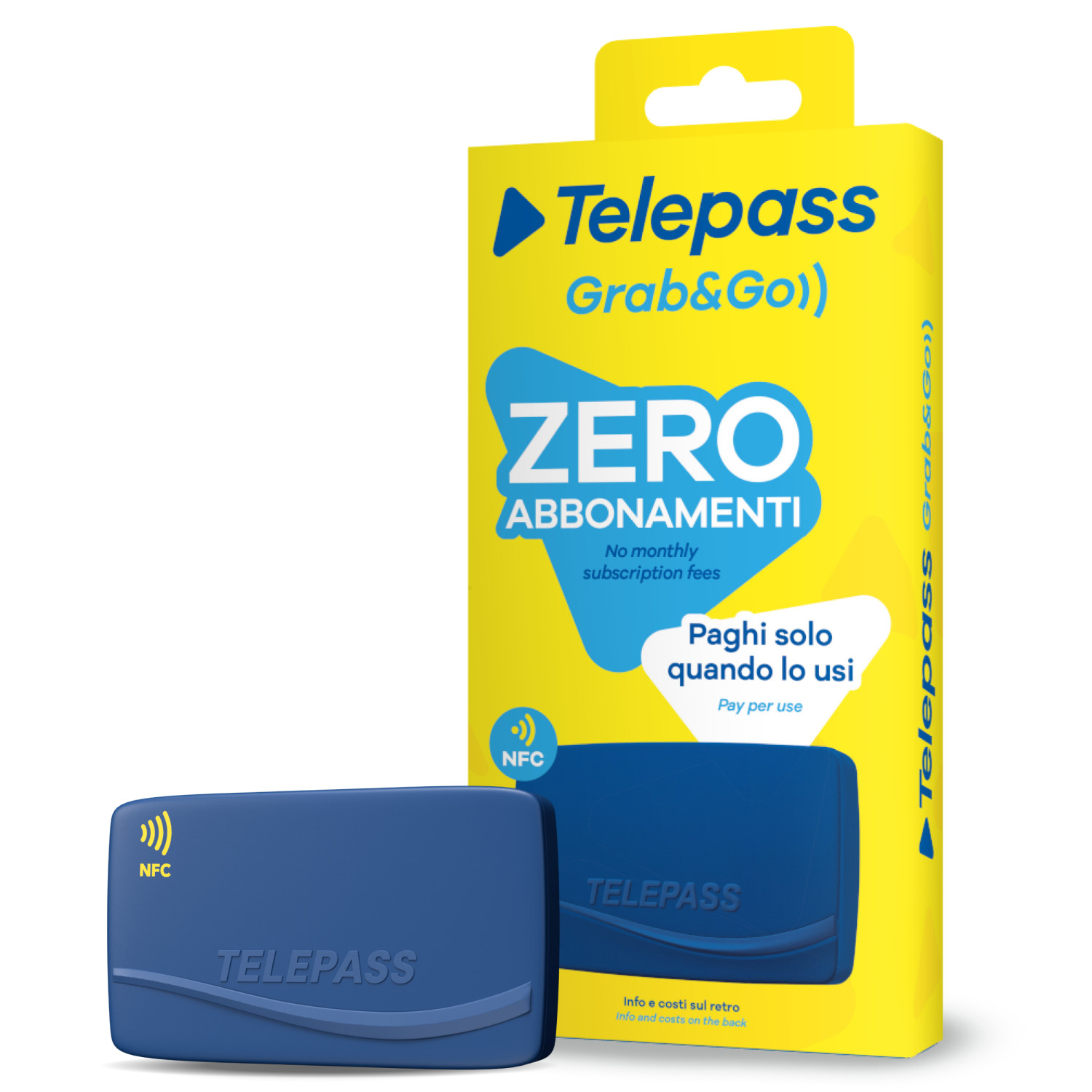 Telepass Grab&go Rfid-etikett Blau 1 Stück(e)