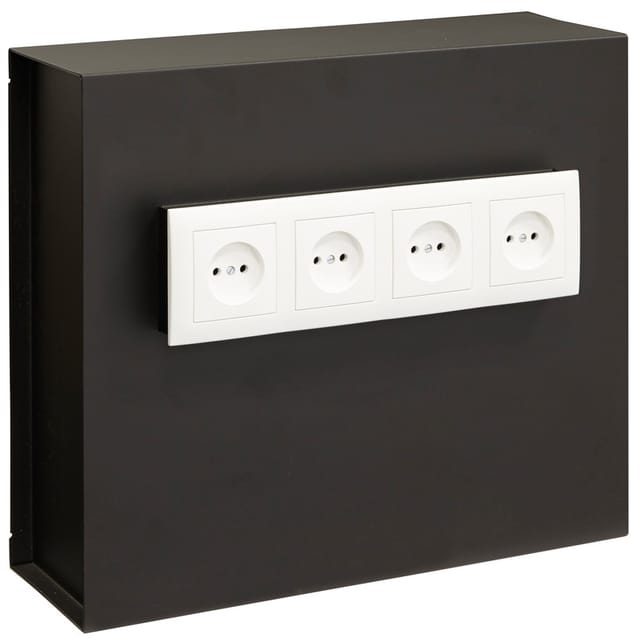 Socket Steckdosentresor, getarnter Safe, versteckter Tresor, Wandtresor, Steckdose 35 x 40 x 13 cm, 15L (23000W-S2) - Arregui