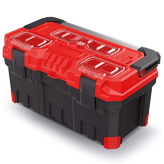Kistenberg Werkzeugkiste Werkzeugkasten Werkzeugbox Toolbox aus Kunststoff leer, Version: KTIPA5530-3020 554 x 286 x 276