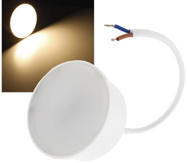 Chilitec - LED-Modul 'Piatto W5' für Einbauleuchten, 5W, 390lm, eek: f, 2900K, ø 50 mm