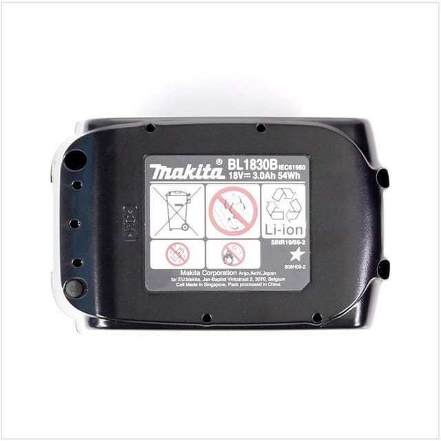 Makita BL 1830 B Li-Ion Akku 18 V 3,0 Ah / 3000 mAh ( 197599-5 ) mit LED Anzeige - original, kein Nachbau