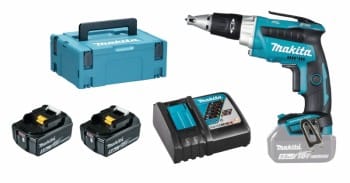 DFS250RTJ Akku-Schnellbauschrauber lxt mit 2 x 5,0 Ah Akkus, Schnellladegerät und makpac Tran - Makita
