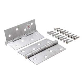 Scharnier-Satz Edelstahl 100 x 40 mm 2-tlg.