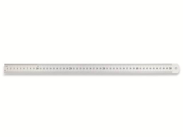 Stahl-Maßstab biegsam Edelstahl rostfrei 0,5 m