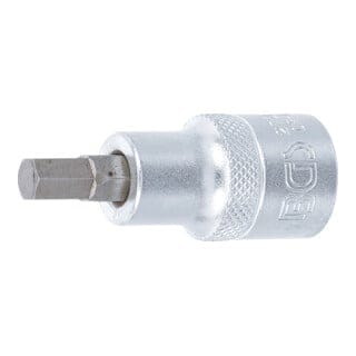 Bgs Technic - Bit-Einsatz Länge 55 mm Antrieb Innenvierkant 12,5 mm (1/2') Innensechskant 9/32'