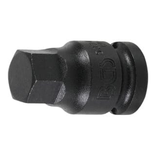 Bgs Technic - bgs Kraft-Bit-Einsatz Antrieb Innenvierkant 12,5 mm (1/2") Innensechskant 17 mm - 5334-H17