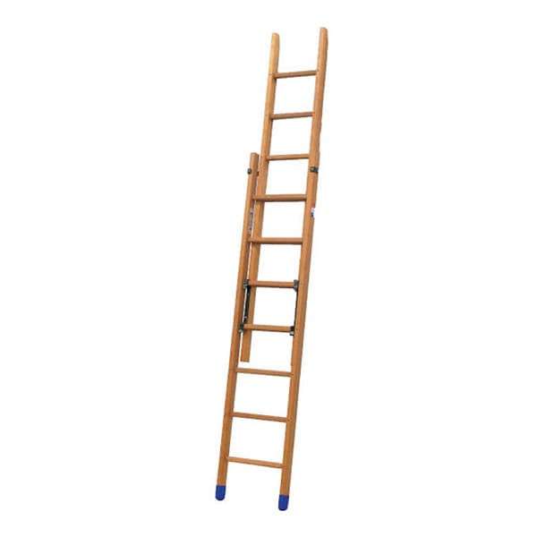 Echelle Direct - Holz Schiebeleiter 2x11 Sprossen, zu erreichende Höhe 4.70m - BCM2-300