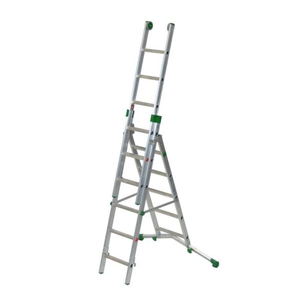 Mehrzweckleiter 8+9+9 Sprossen - Max. Länge 4.20m - P290-3