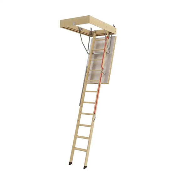 Matisère - Dachbodentreppe aus Holz - Deckenhöhe 2.80m -Trichter 70 x 120cm - LWL70120-2