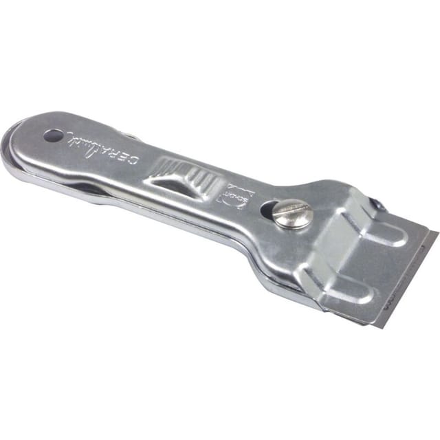 Scanpart Glaskeramikschaber zum Reinigen von Kochflächen / Ergonomisch geformter Griff mit Aufhängefunktion