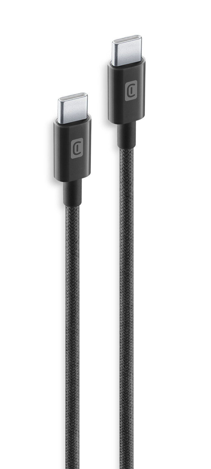 Cellularline 150 Cm Geflochtenes Kabel - Usb-c Zu Usb-c Ultra-robustes Geflochtenes Kabel