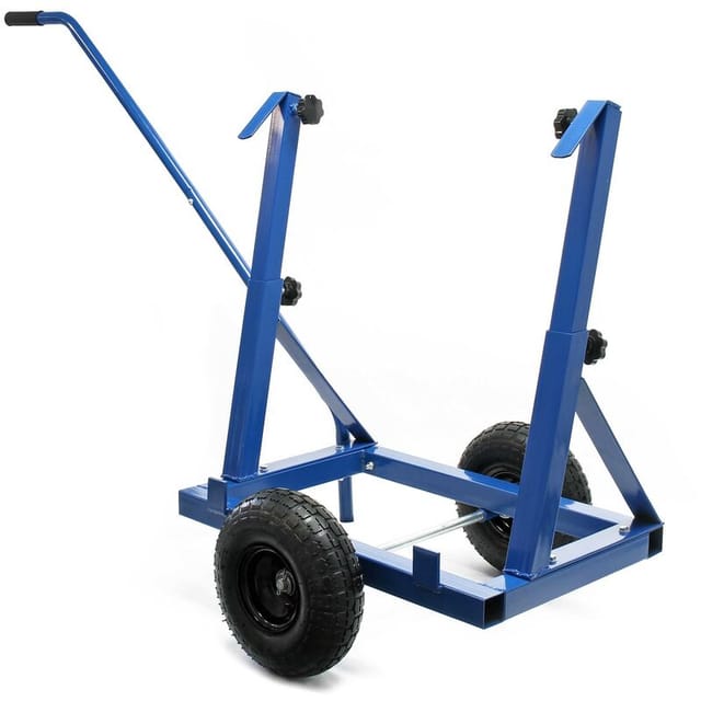 Xpotool - Plattenkarren bis 200 kg höhenverstellbar, 2 Luftreifen, Stahl Plattenwagen zum Transport großflächiger Platten u. v. m.