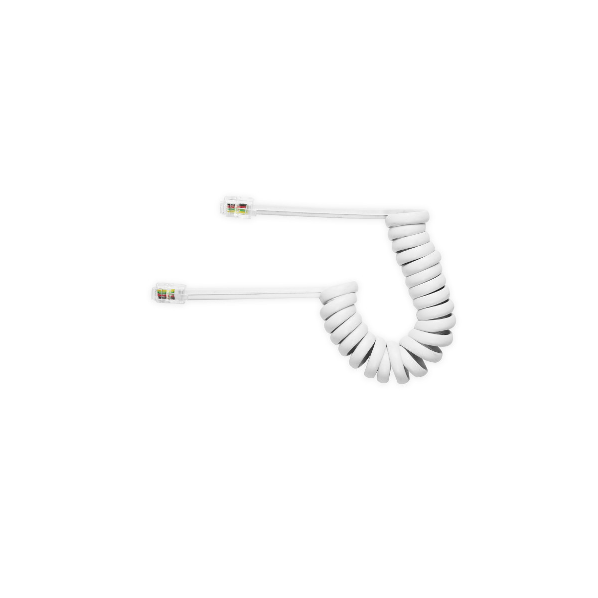 Ekon Ectefixcabflex10 Telefonkabel 1 M Weiß