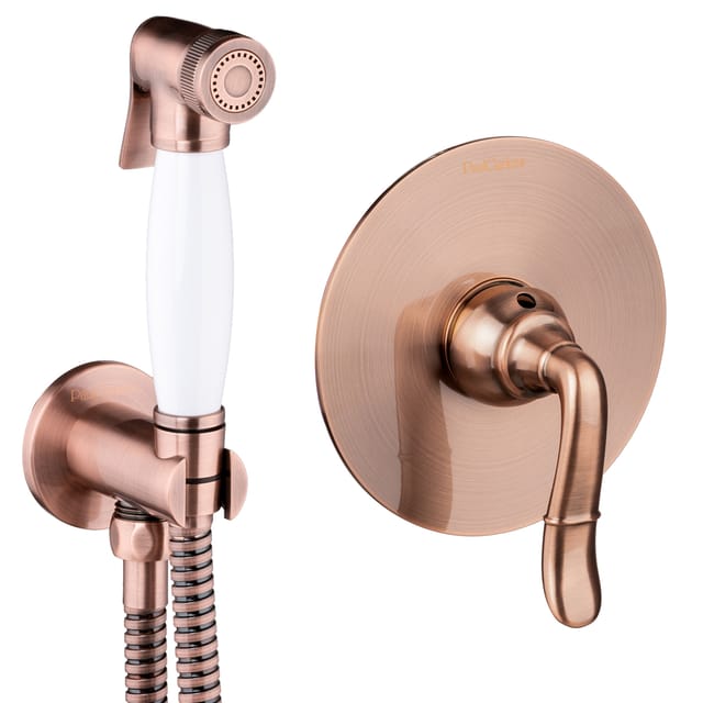 Bidet-set Nostalgie Kupfer Retro Unterputz