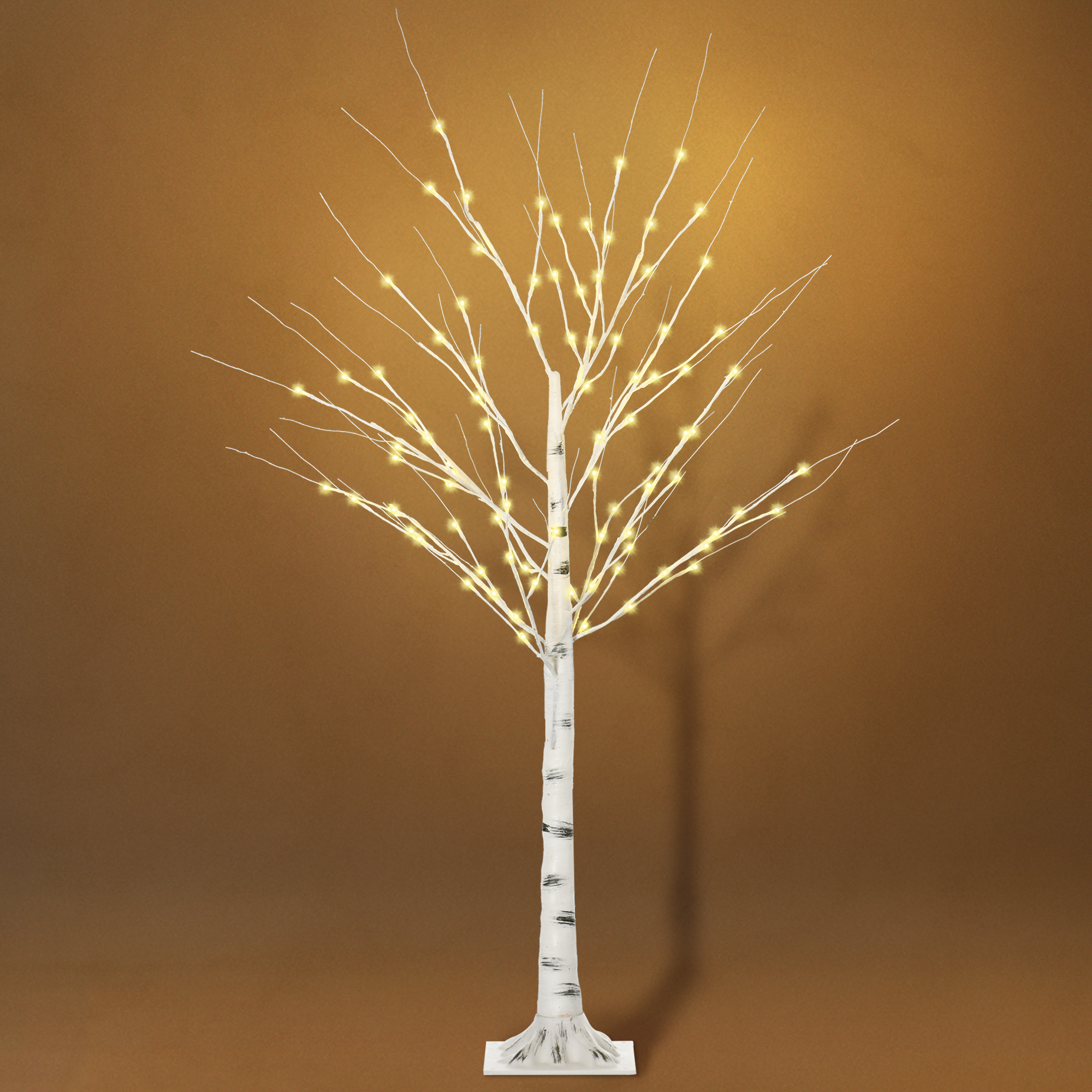 Led-lichtbaum – Warmweißes Licht – 96 Leds – Für Den Innenbereich – 150 Cm – Weihnachtsdekoration Für Schlafzimmer Oder Wohnzimmer – Weiß