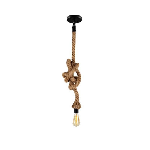 Hängeleuchte aus Naturhanfseil E27 "ROPE LAMP".