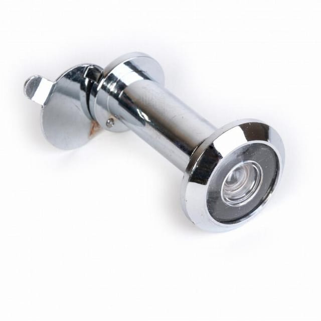 Verchromter Türspion 180° Sicht Blindomax 12 mm - 459