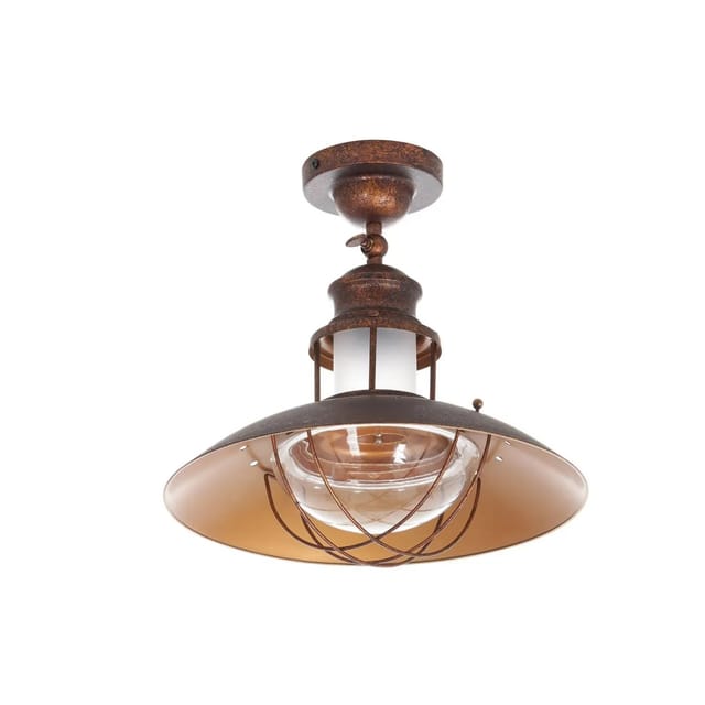 Neuwertig] Lindby Deckenlampe Louisanne Hängeleuchte Lampe Leuchte Rustikal Rostbraun 625 B-Ware
