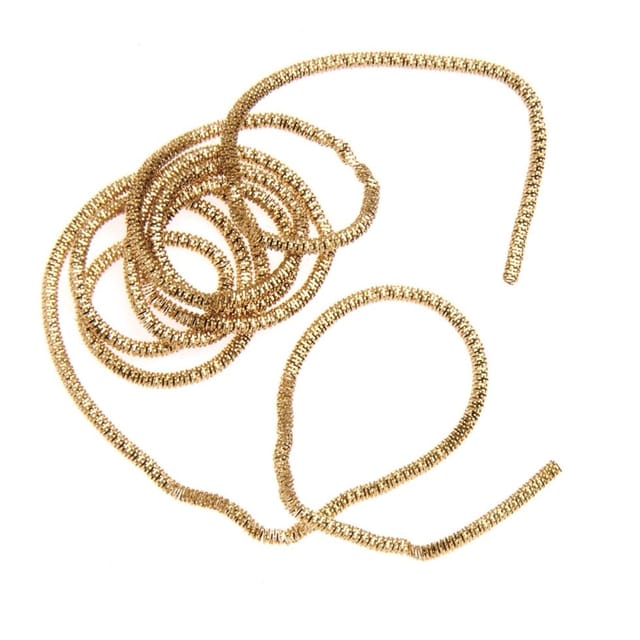 Glorex Bouillondraht goldfarben 1,5mm 3,5m (7 x 50 cm) Bastelmaterial