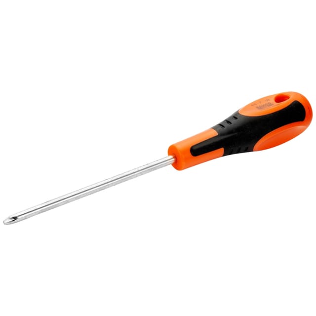 Phillips-Schraubendreher mit gummiertem Griff, PH1 x 100 mm - Bahco