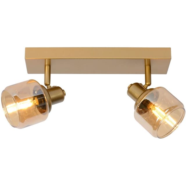 Bjorn - Deckenstrahler - 2xE14 - Mattes Gold / Messing - Lucide
