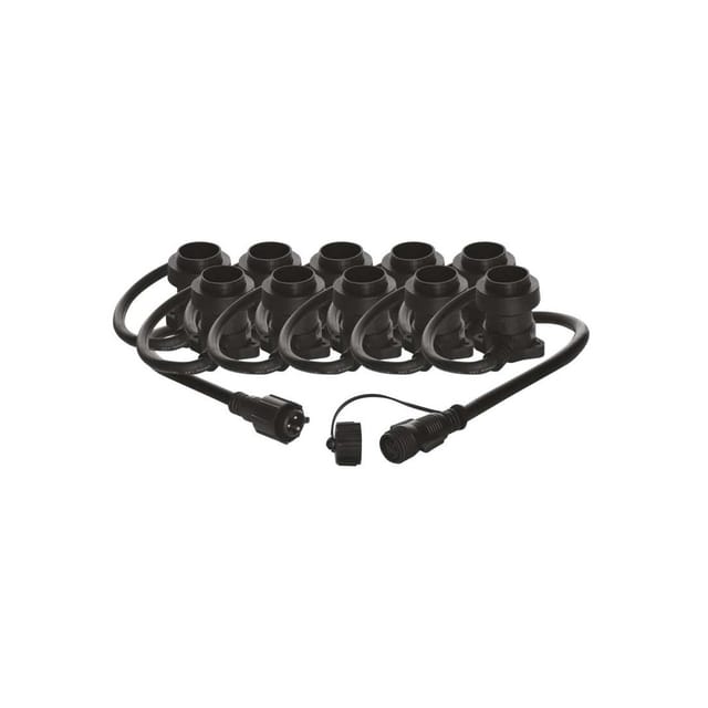 Lichterkette ohne LED Glühbirnen erweiterbar IP44, E27 7,35 m