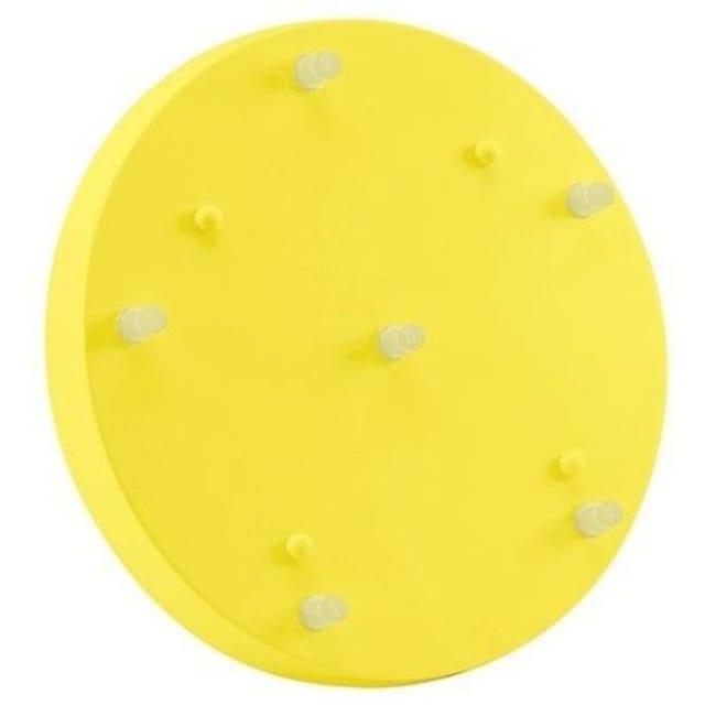 Lampenrosette Keramik 6x1 Gelb