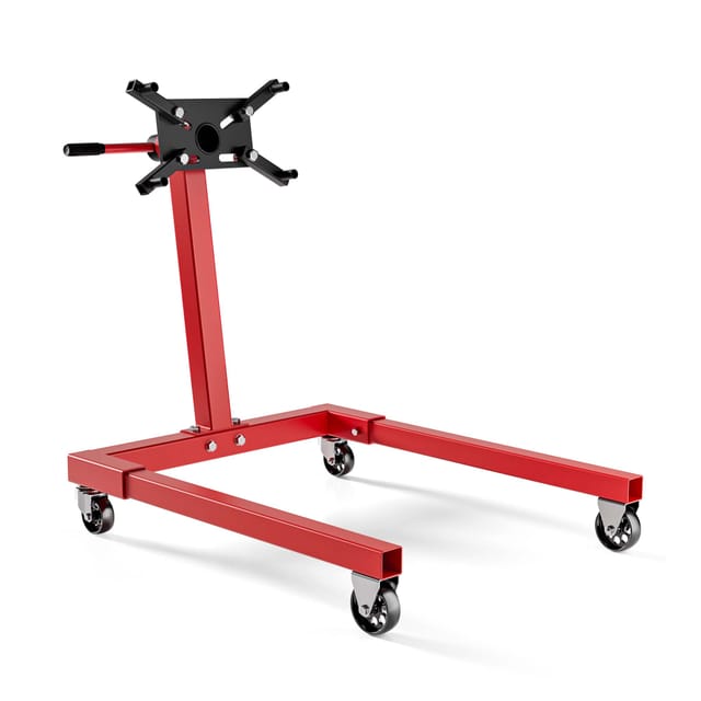 Wiltec Motorständer bis zu 570kg aus lackiertem Stahl mit Rollen Motorheber, Getriebeheber, Getriebehalter
