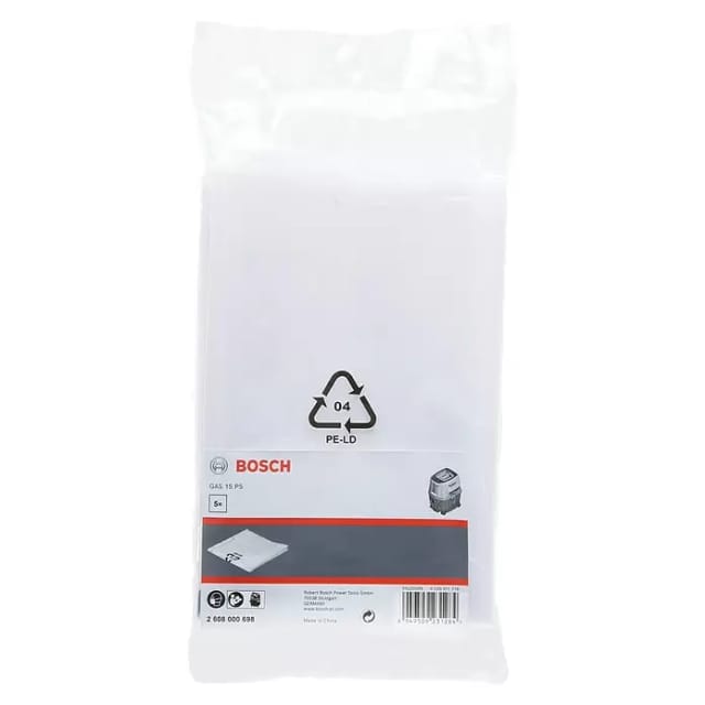 Entsorgungssack, 5 l, Kunststoff (5 Stk.) für Staubsauger gas 15 ps - Bosch