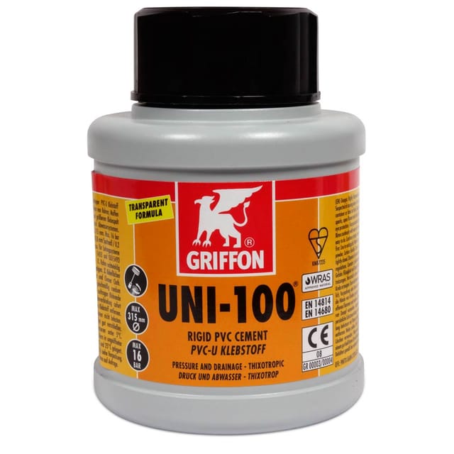 Griffon - UNI-100 Kleber für PVC-Rohre 250 ml 6111031