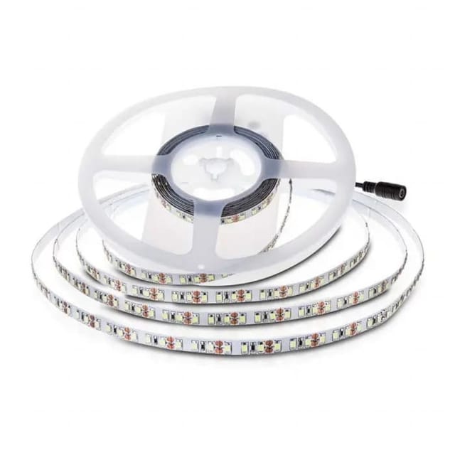 LED-Streifen SMD2835 7,5W/m 10m 120 LED/m Kaltweiß 24V IP20 10mm - V-tac