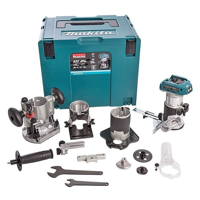 Makita - 18V lxt Akku-Fräse (Einzelgerät) mit Zubehör in makpac DRT50ZJX3