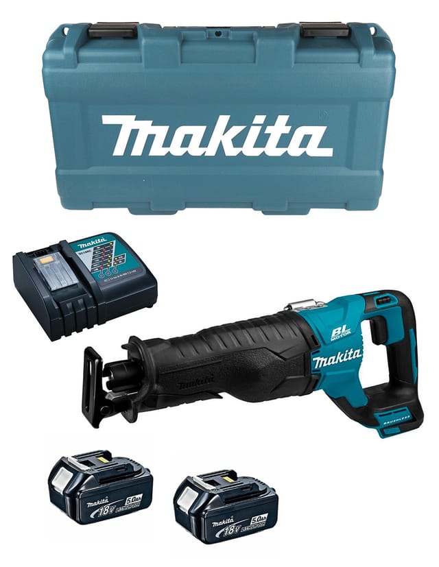 Makita - Säbelsäge 18V lxt (2x5,0 Ah) im Kunststoffkoffer DJR187RTE