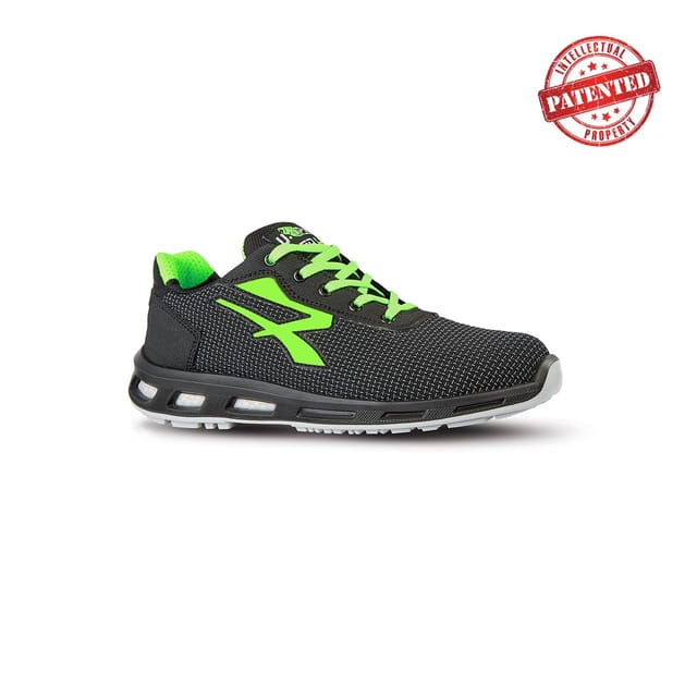 U-power - Sicherheitsschuh RedLion strong Gr.43 schwarz/grün S3 src esd EN20345 RL20356-43