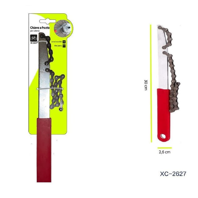 Trade Shop - Peitsche Schraubenschlüssel für Kettenzahnrad-Fahrrad-Reparaturwerkzeug XC2627 -