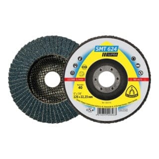 Schleifmopteller SMT624 gewölbt 125mm K60 Klingspor