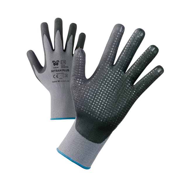 Neri - So.di.fer nylon und nitril gepunktete handschuhe größe 8 - f72674