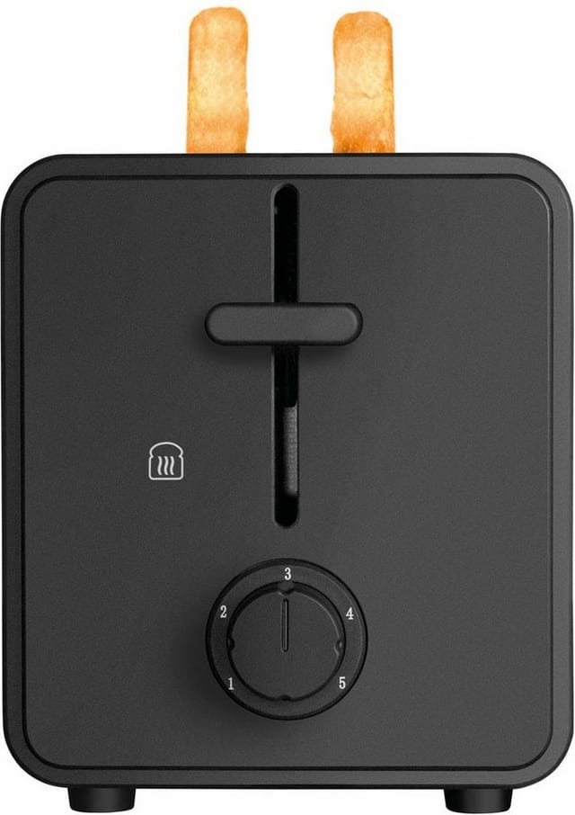 UNOLD 38915 Toaster Onyx Duplex Schwarz-Edelstahl Doppellangschlitz-Toaster Toaster & Sandwichmaker