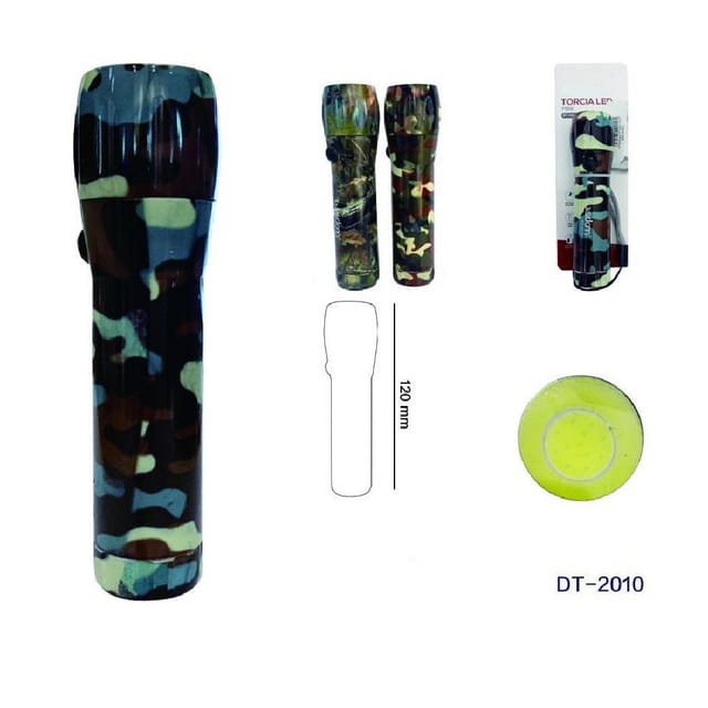 Trade Shop - MINI TRAGBARE TASCHEN-COB-LED-TASCHENLAMPE 120MM CAMOUFLAGE-MUSTER DT-2010 -