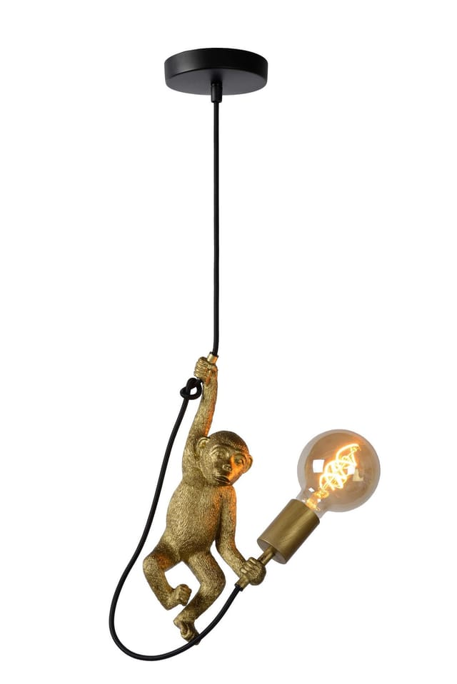 Extravaganza chimp - Pendelleuchten - ø 17,6 cm - 1xE27 - Schwarz - Lucide