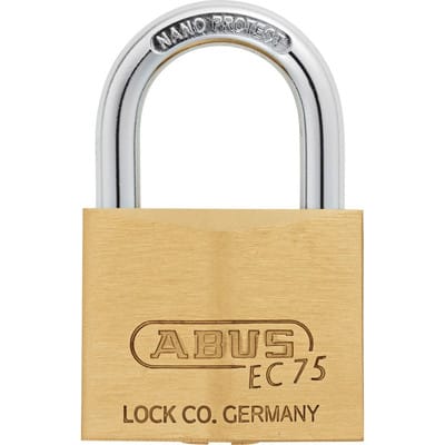 Vorhangschloss Messing 75/40 gl.-7342 - Abus