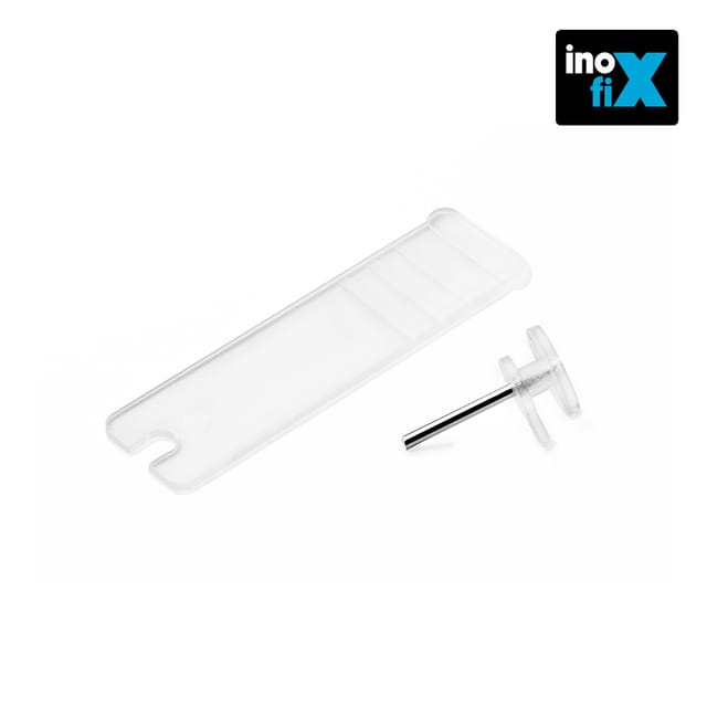 Inofix - Einfacher transparenter Bilderaufhänger 3000-0 (Blister 10 Einheiten)