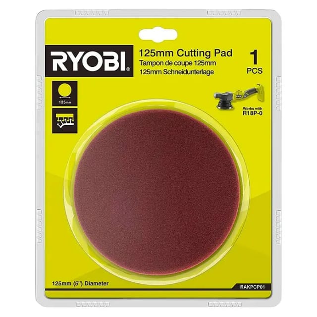 RAKPCP01 Universalschwamm ø 125 mm Klett-Auftragspolierer R18P - Ryobi