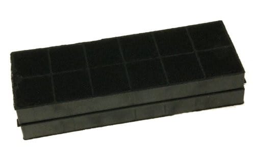 Aktive Holzkohlefilter (x2) 25 x 9,5 x 2,3 cm für Candy Hood - Hoover - Rosières