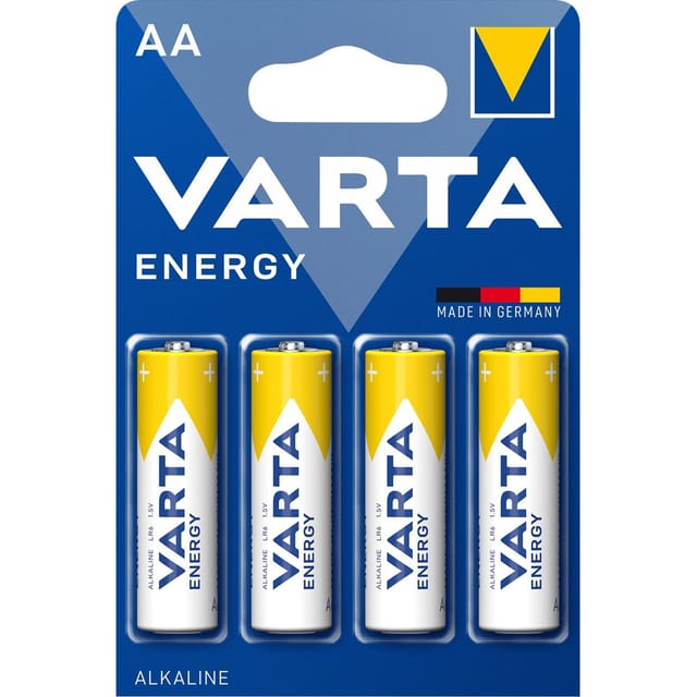 Varta - Batterie Alkaline, Mignon, aa, LR06, 1.5V, Energy, 4 Stück