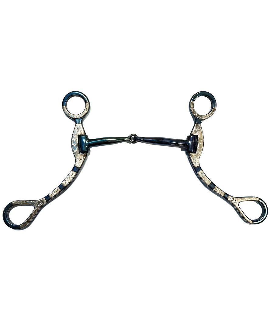 Morso Western Snodato In Ferro Blu Spessore 11 Mm Con Riporti Alpacca