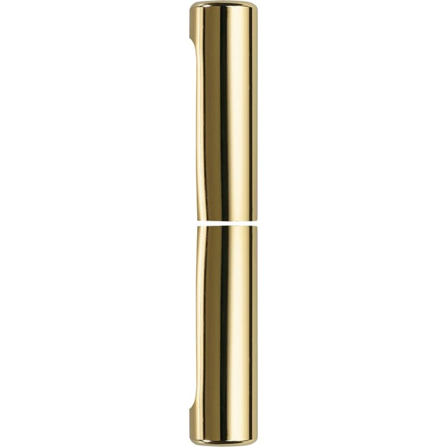 Solido - Aufsteckhülse flachrund für Einbohr Türbänder ø 16mm, Aluminium vermessingt