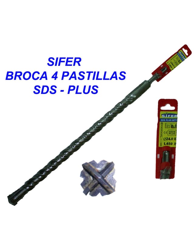 SDS-Plus Bohrer 20x200 mm 4 Pads - Sifer