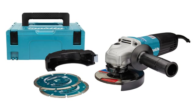 Schleifmaschine ø 125 mm 1400 w (Zubehör-Set) Makita GA5040CJD