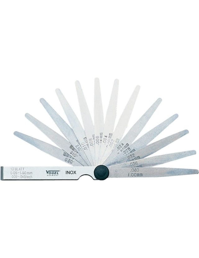 Germany Fühlerlehren-Satz (21 Blatt, Messbereich: 0.05 ü"Ã¥ 2,00 mm) - Vogel